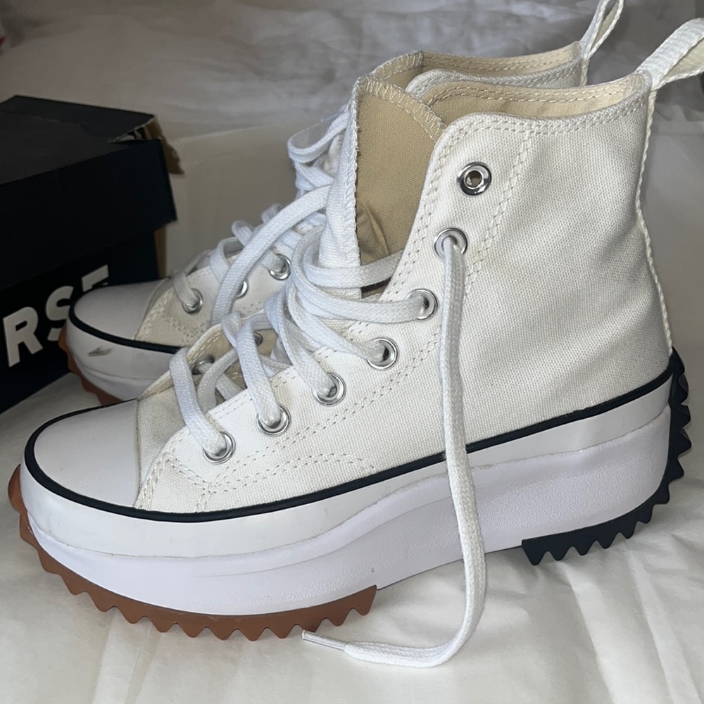 Converse white run star hike hi women’s shoes